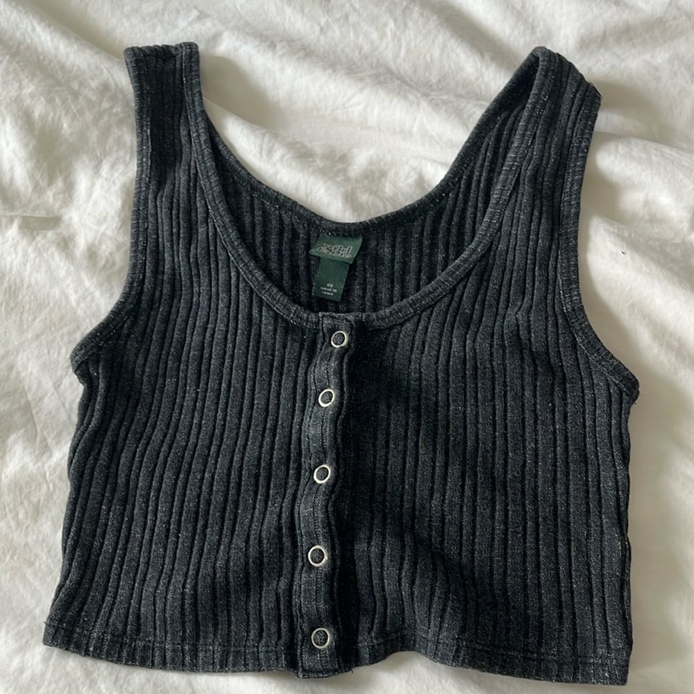 Wild fable dark grey tank top